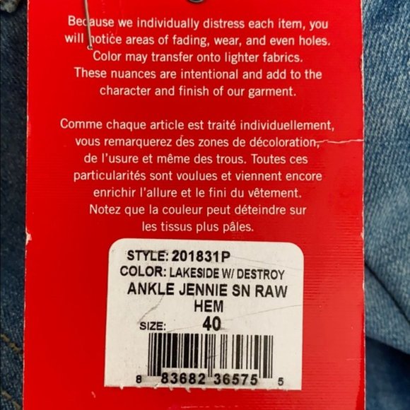 True Religion Jennie Curvy Ankle Raw Hem Jeans 40 - Picture 4 of 14